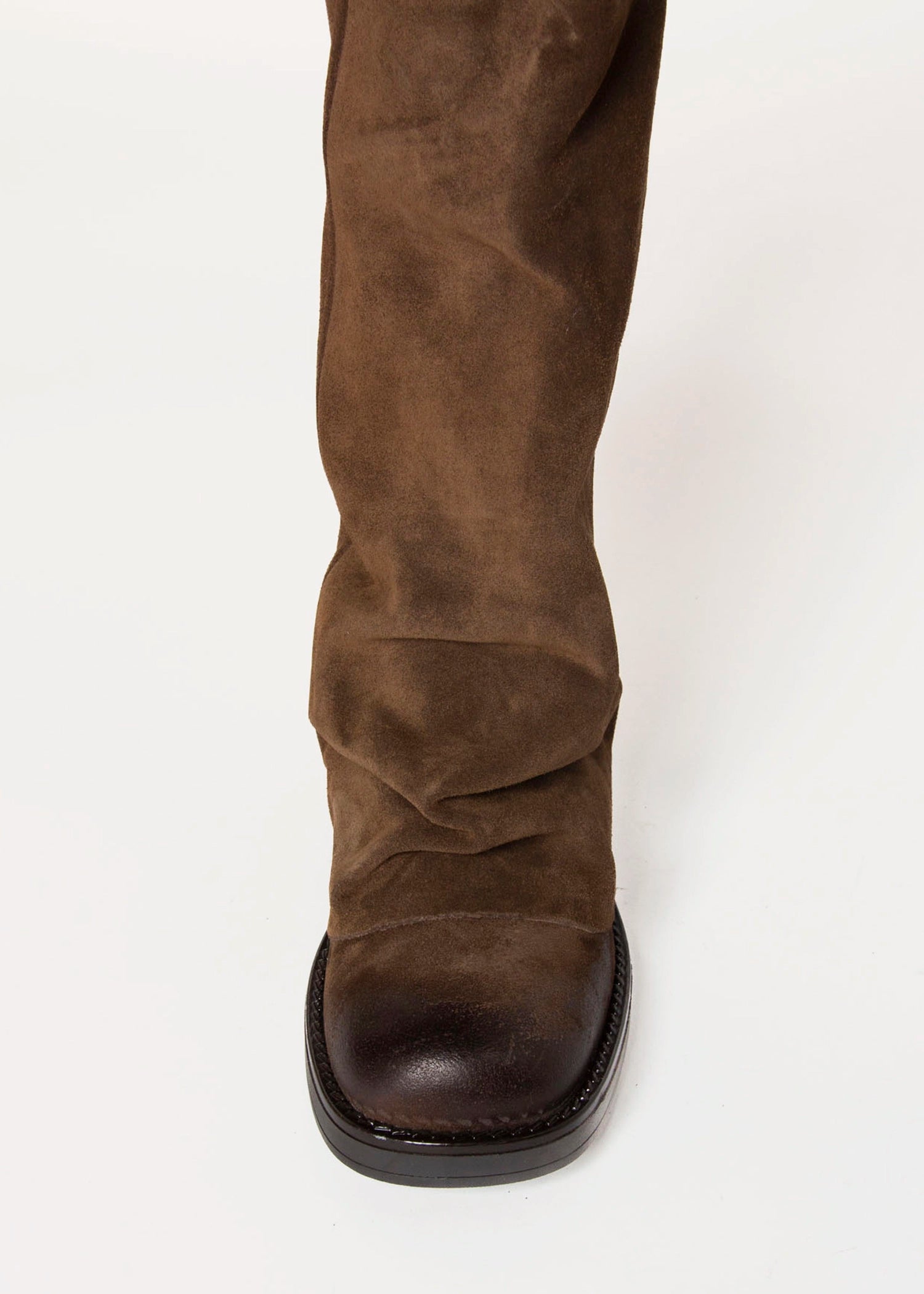 swatch_Brown Suede foldover boot
