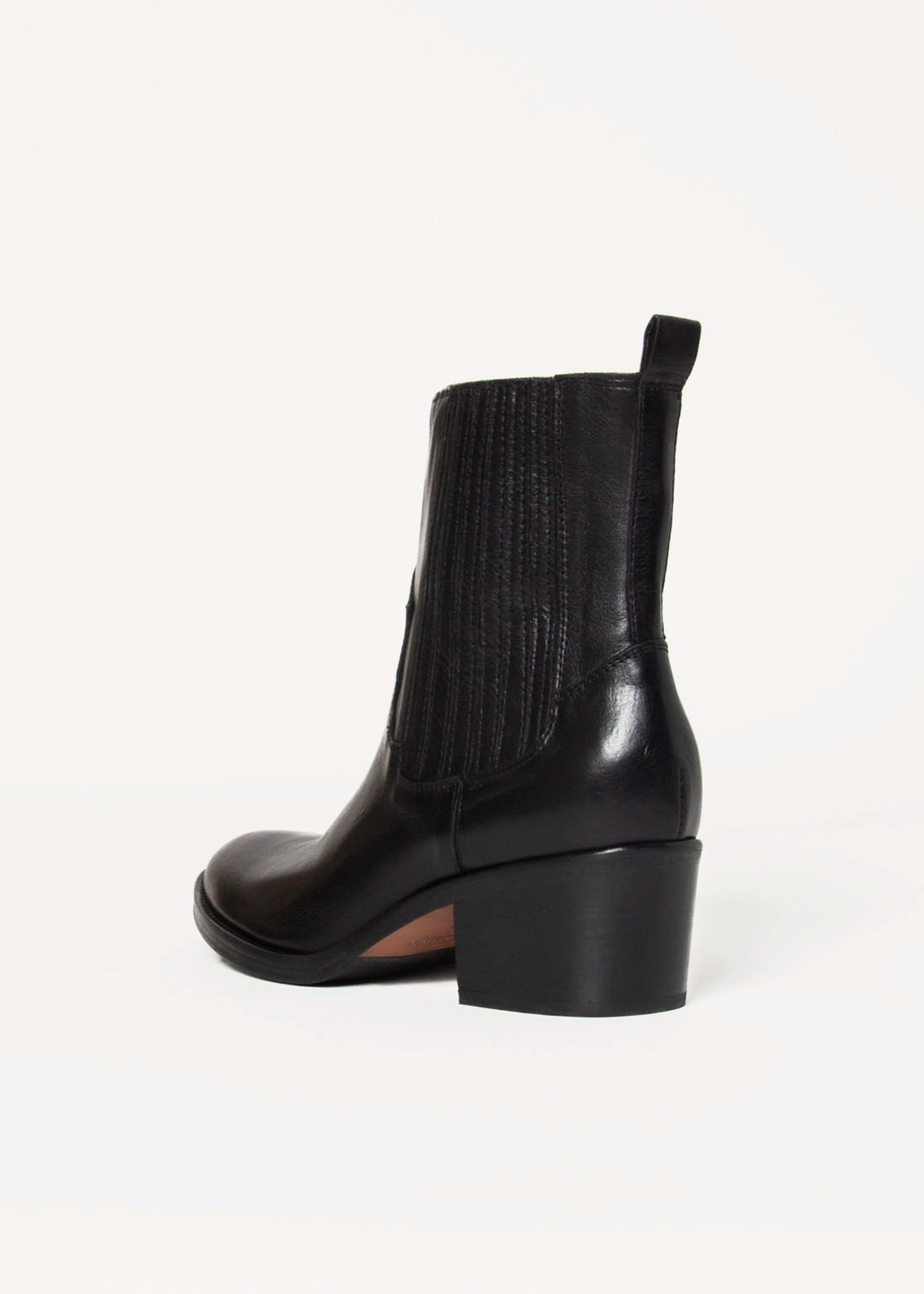 swatch_Black Leather chelsea boot