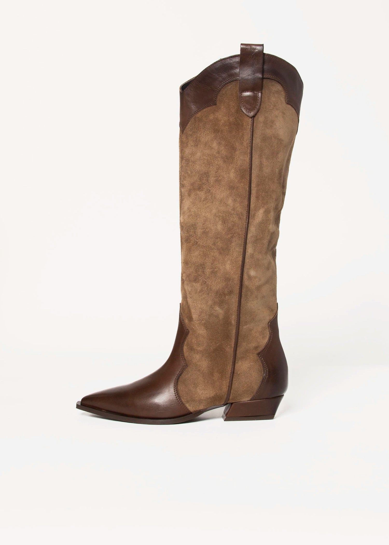 swatch_Tobacco Suede tall western boot