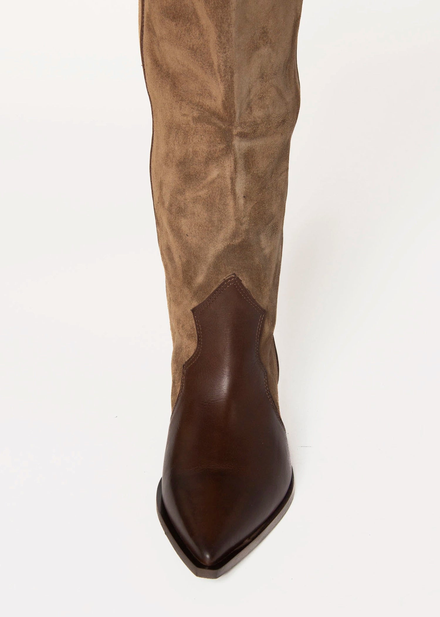 swatch_Tobacco Suede tall western boot