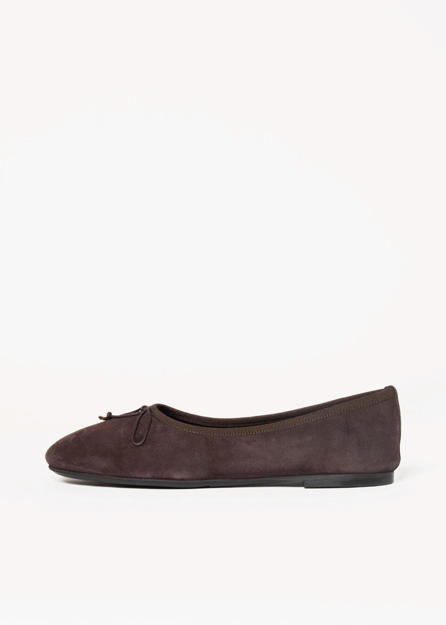 swatch_Brown Suede ballet flat shoes 