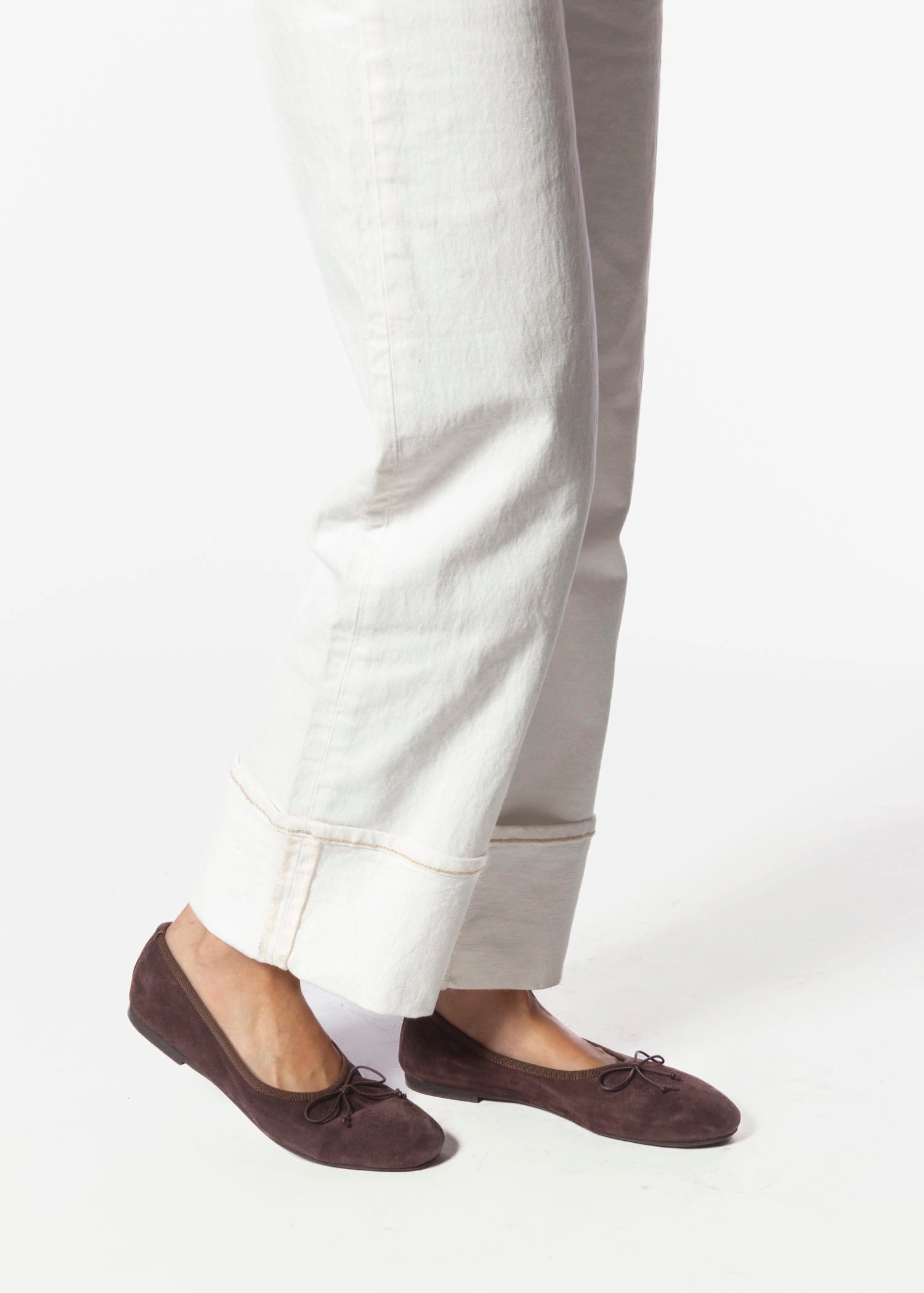 swatch_Brown Suede ballet flat shoes 