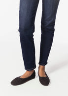 swatch_Black Suede ballet flat shoes 