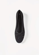 swatch_Black Suede ballet flat shoes 