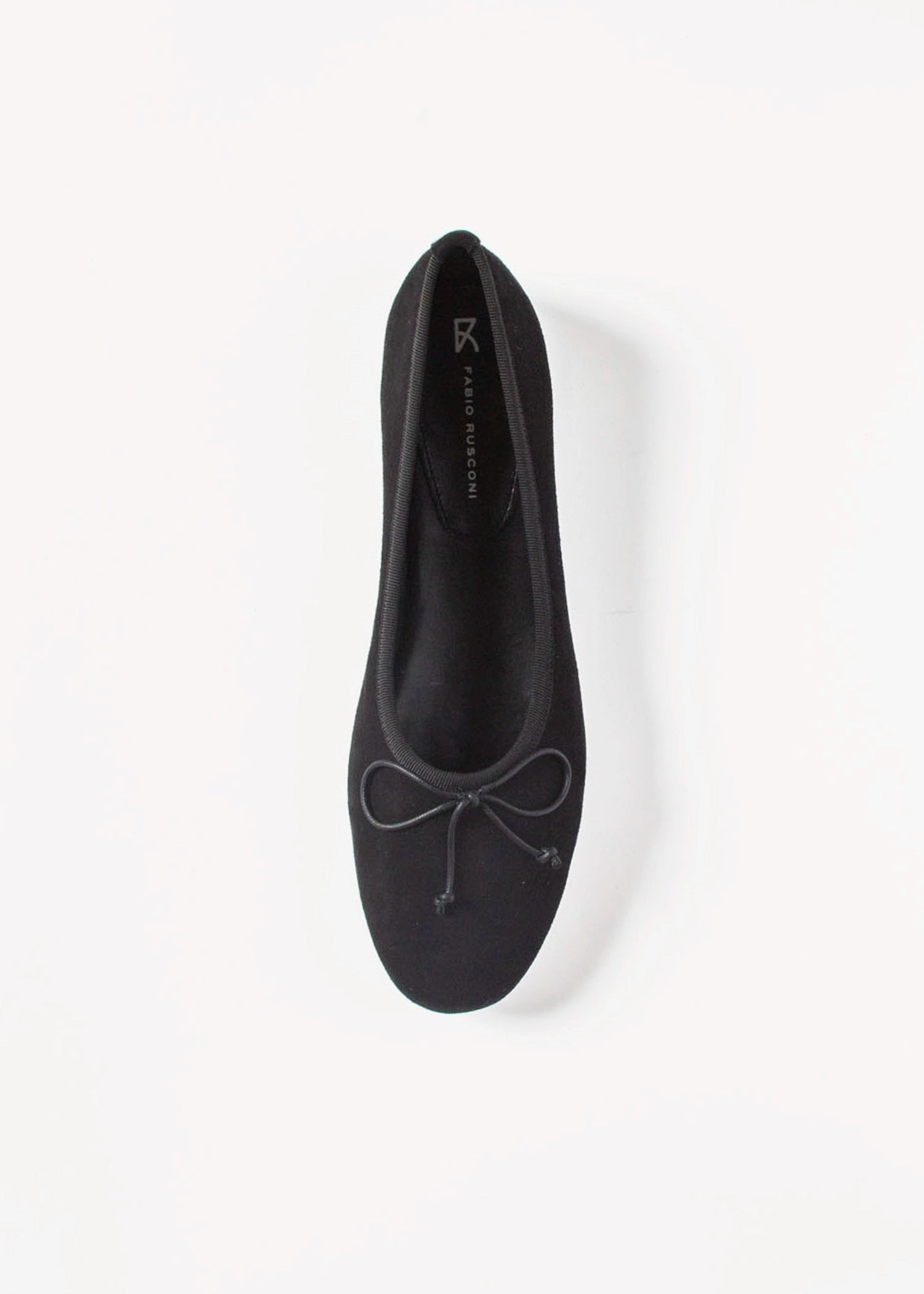 swatch_Black Suede ballet flat shoes 
