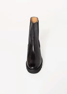 swatch_Black Leather chelsea boot shoes