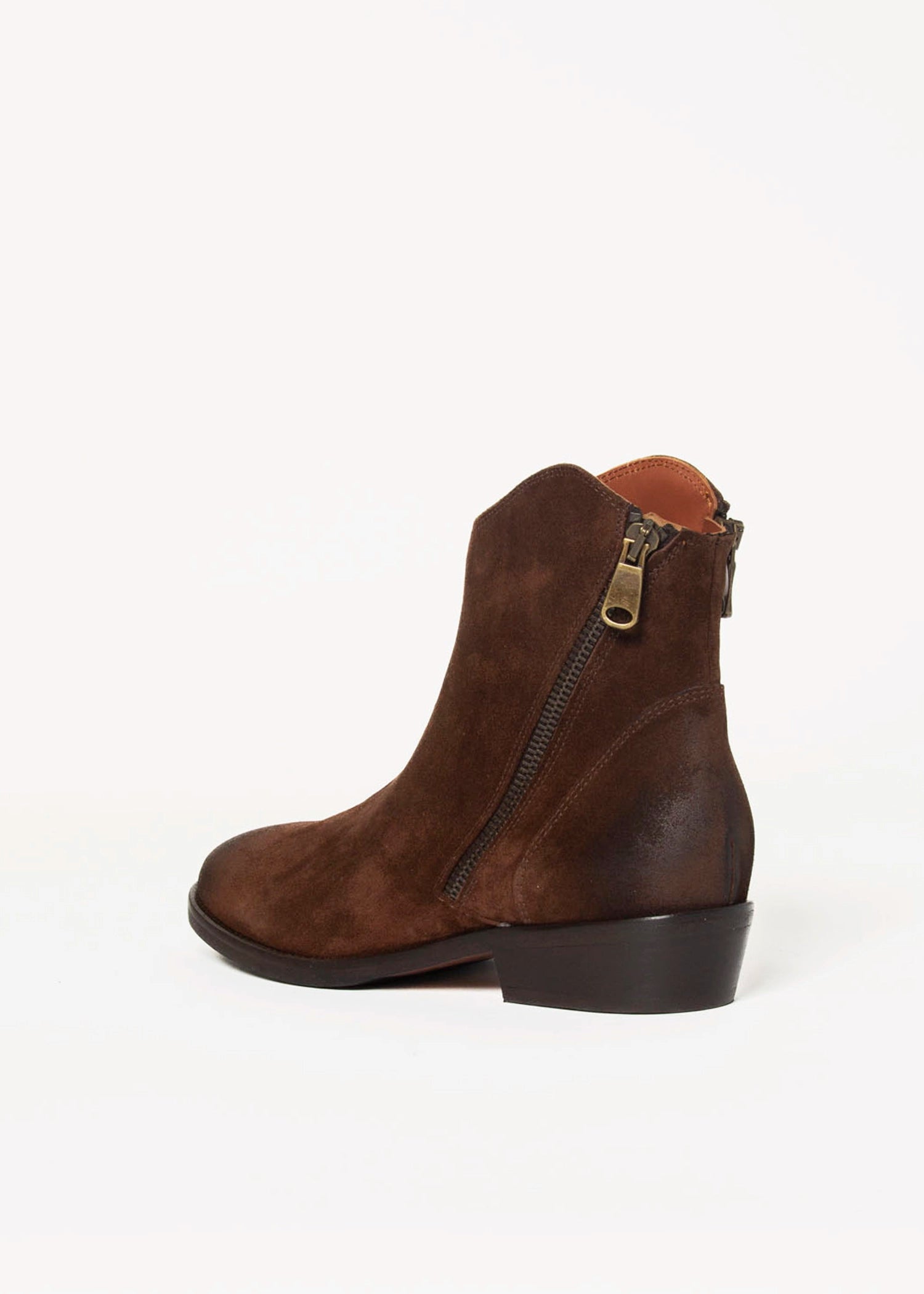 swatch_Brown Suede ankle boot shoes