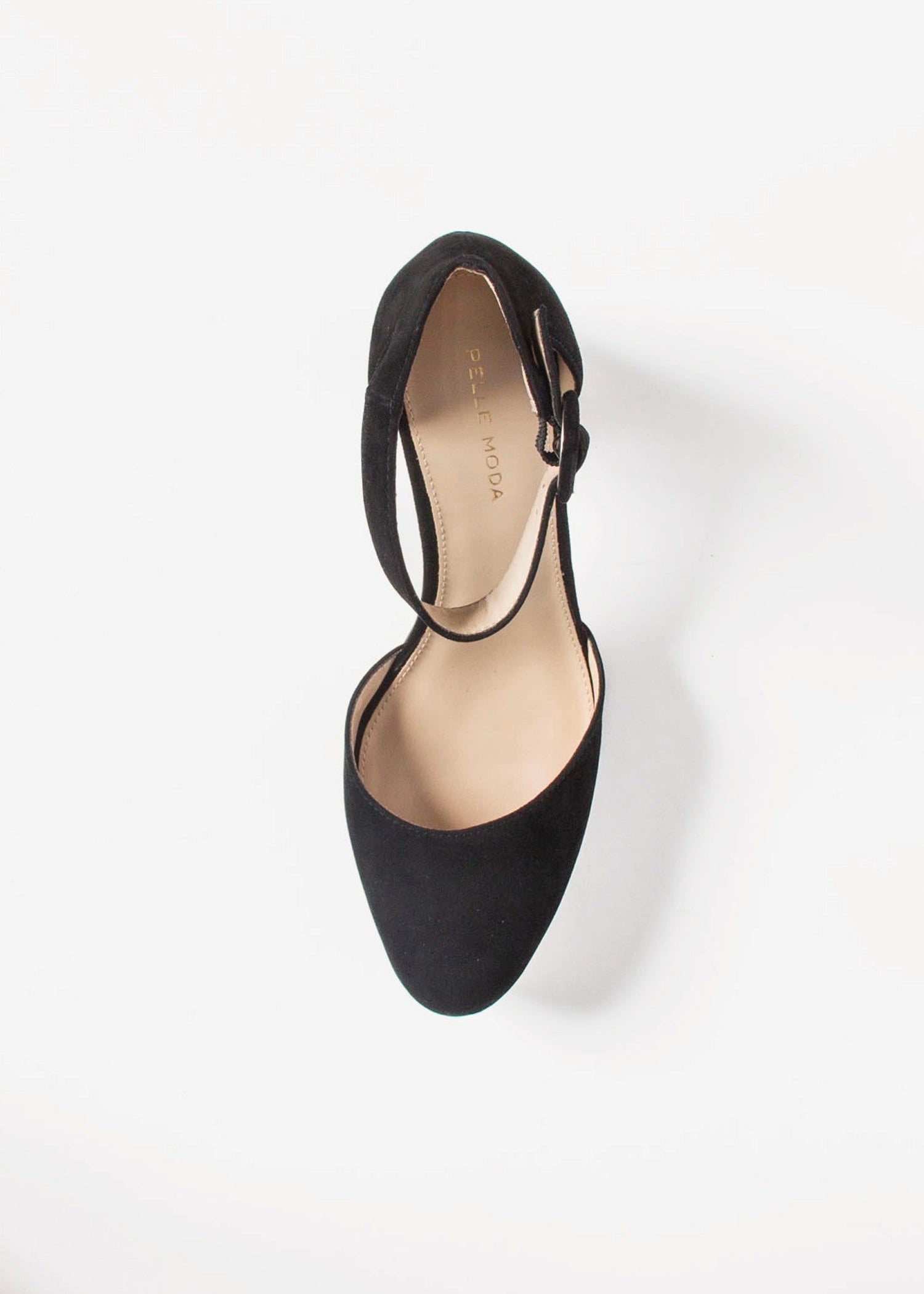 swatch_Black Suede lenor platform heel shoes