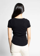 swatch_black julie scoop neck rib tee apparel