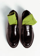 swatch_Black Patent l'idea italian leather penny loafer