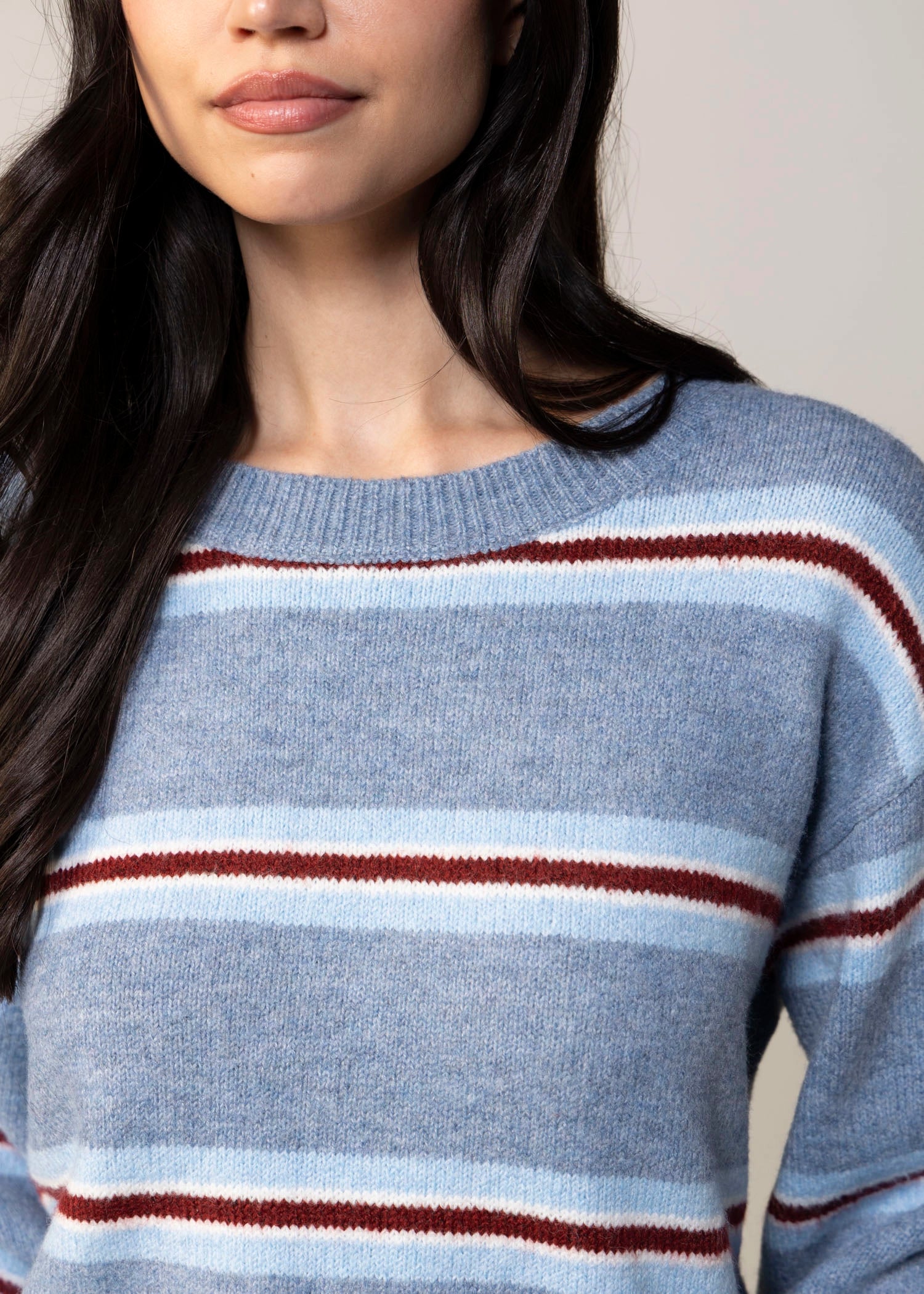 swatch_Blue sadie and sage hudson striped crewneck sweater