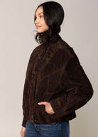 swatch_Brown blank nyc suede funnel neck jacket