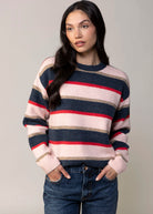 swatch_Blue/Pink Stripe daze denim carlyle striped sweater