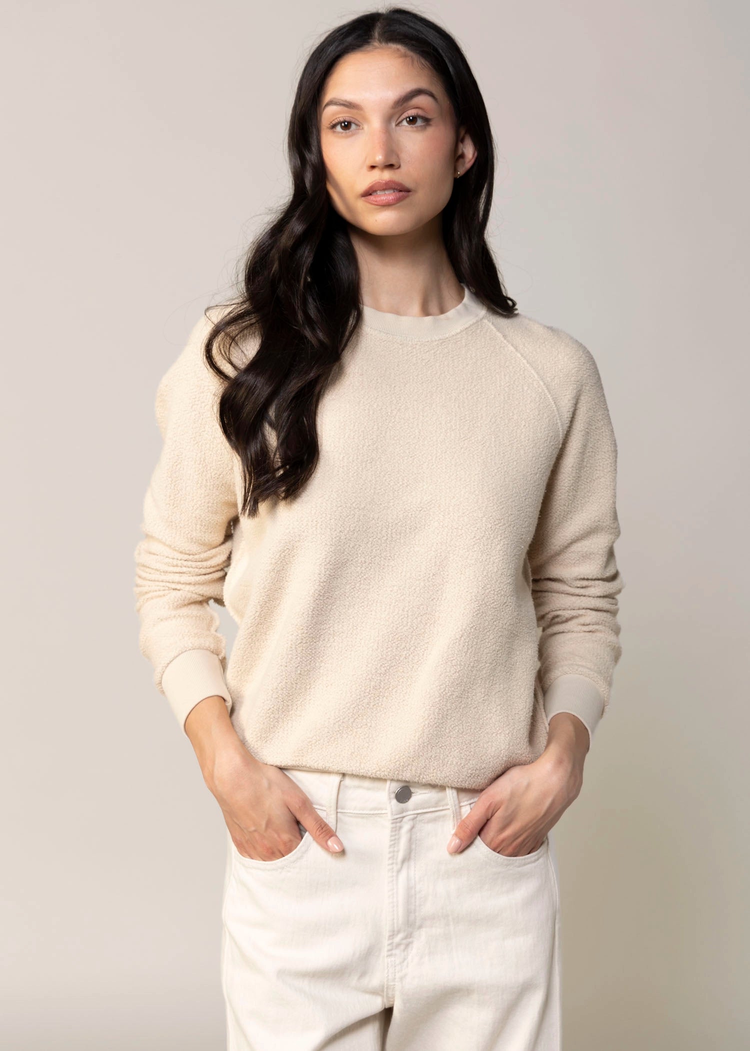 swatch_Whitecap Grey perfect white tee ziggy reverse fleece sweatshirt