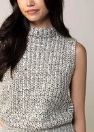 swatch_Ivory/Black sage the label williams sleeveless sweater