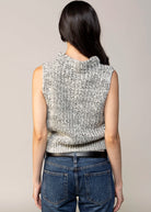 swatch_Ivory/Black sage the label williams sleeveless sweater