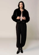 swatch_Black blank nyc cropped faux fur jacket in rotaion