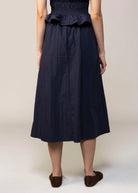 swatch_Navy sadie and sage cotton midi skirt