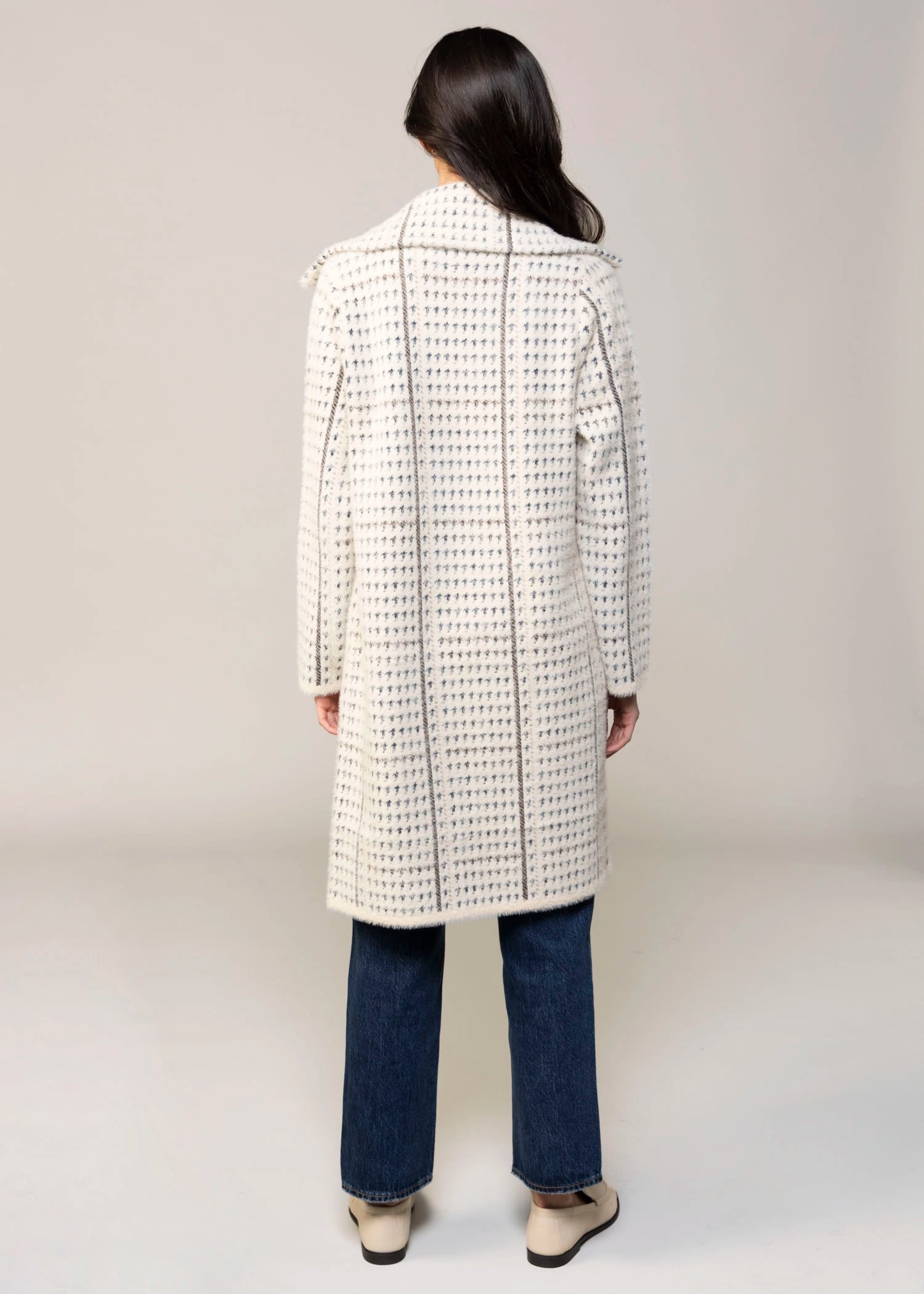 swatch_Cream Multi sage the label marceau coat