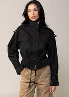 swatch_Black utility style jacket