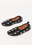 swatch_Black Leather angel alarcon felicia studded flat