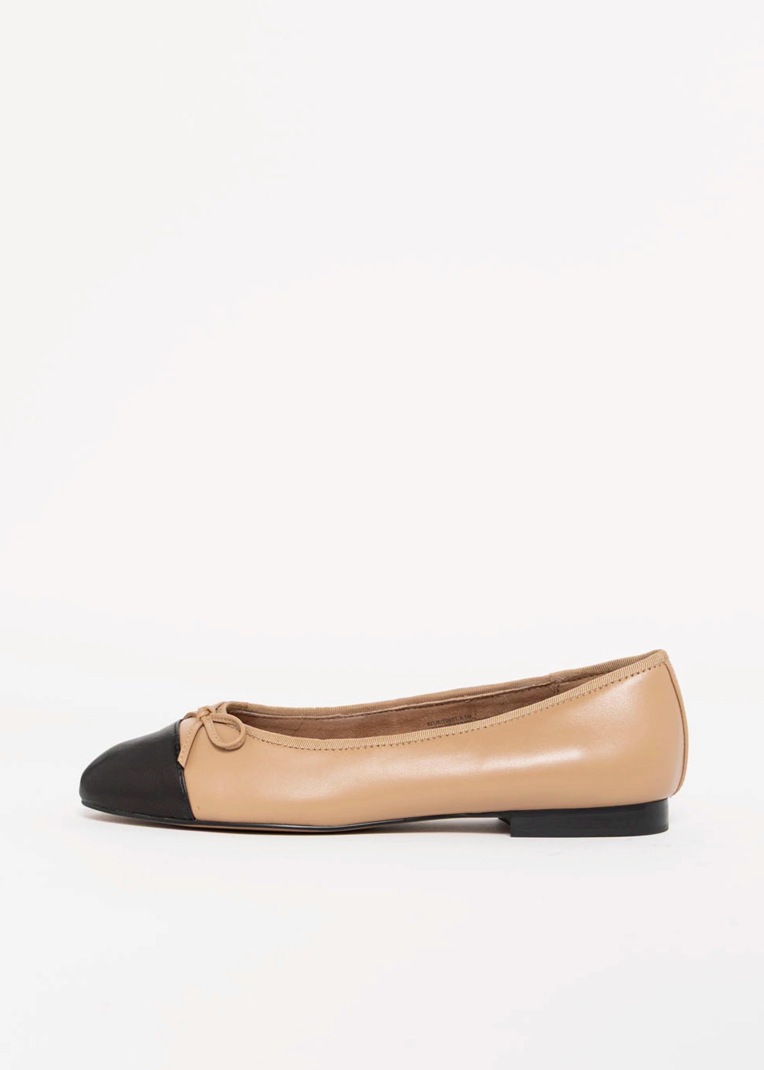 swatch_Black/Natural kit leather ballet flat