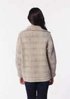 swatch_Ivory/Brown knit jacket apparel