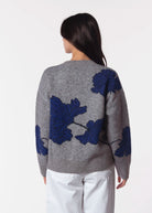 swatch_Grey/Sapphire knit sweater apparel
