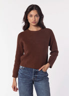 swatch_Brown knit pullover sweaters