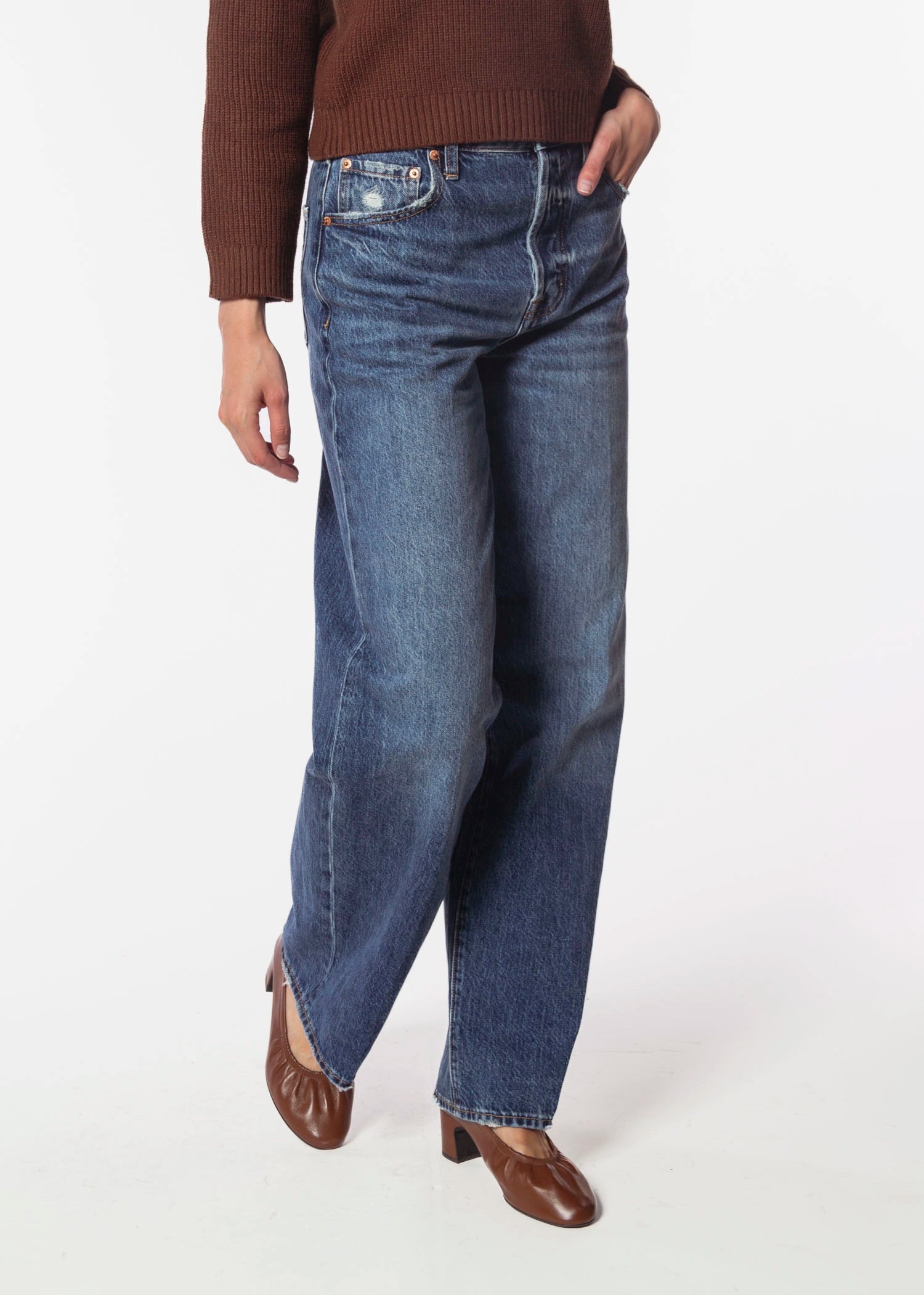 swatch_Denim wide leg jeans apparel