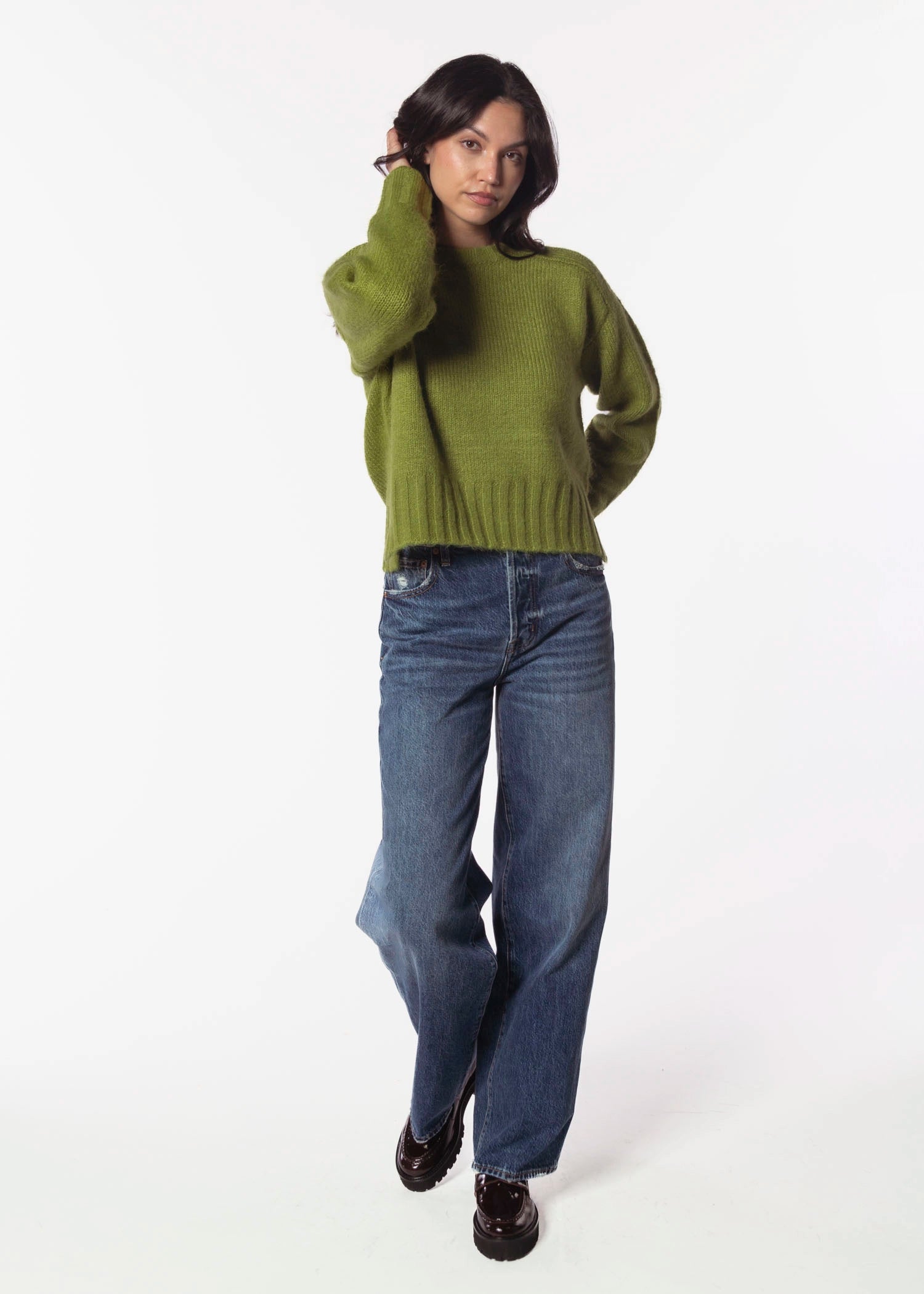 swatch_Pea Green adina sweater pistola