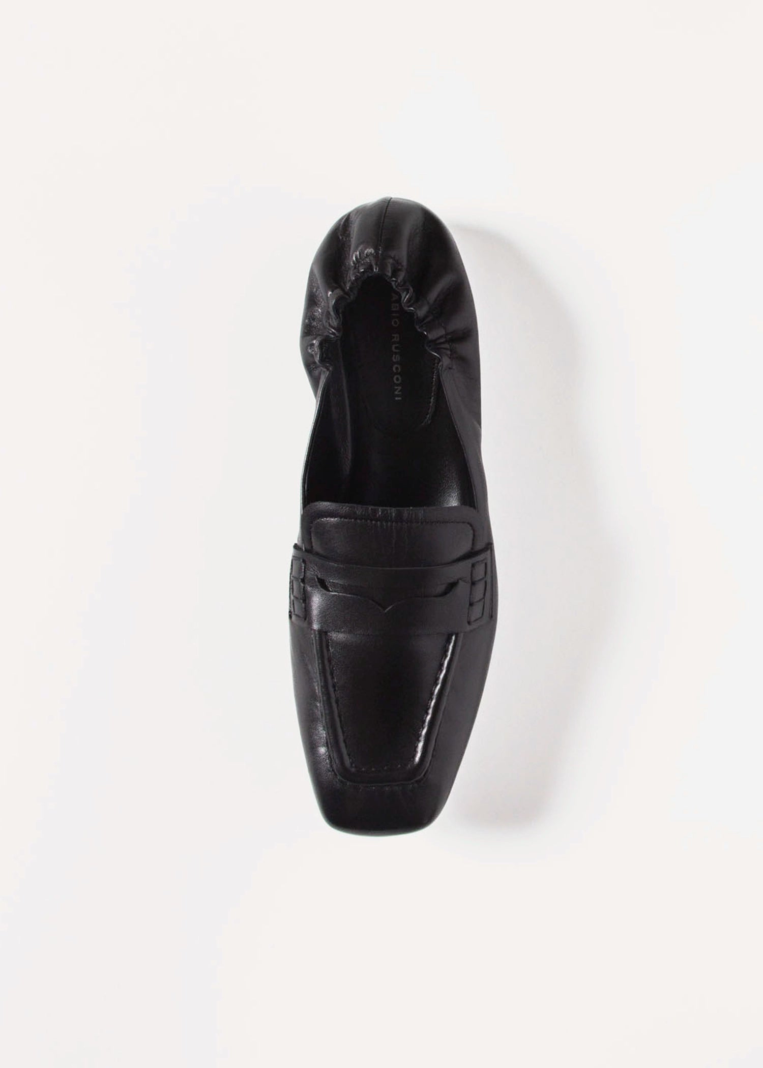 swatch_Black Leather driving moccasin loafers shoes