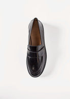 swatch_Black Patent lug sole loafer shoes