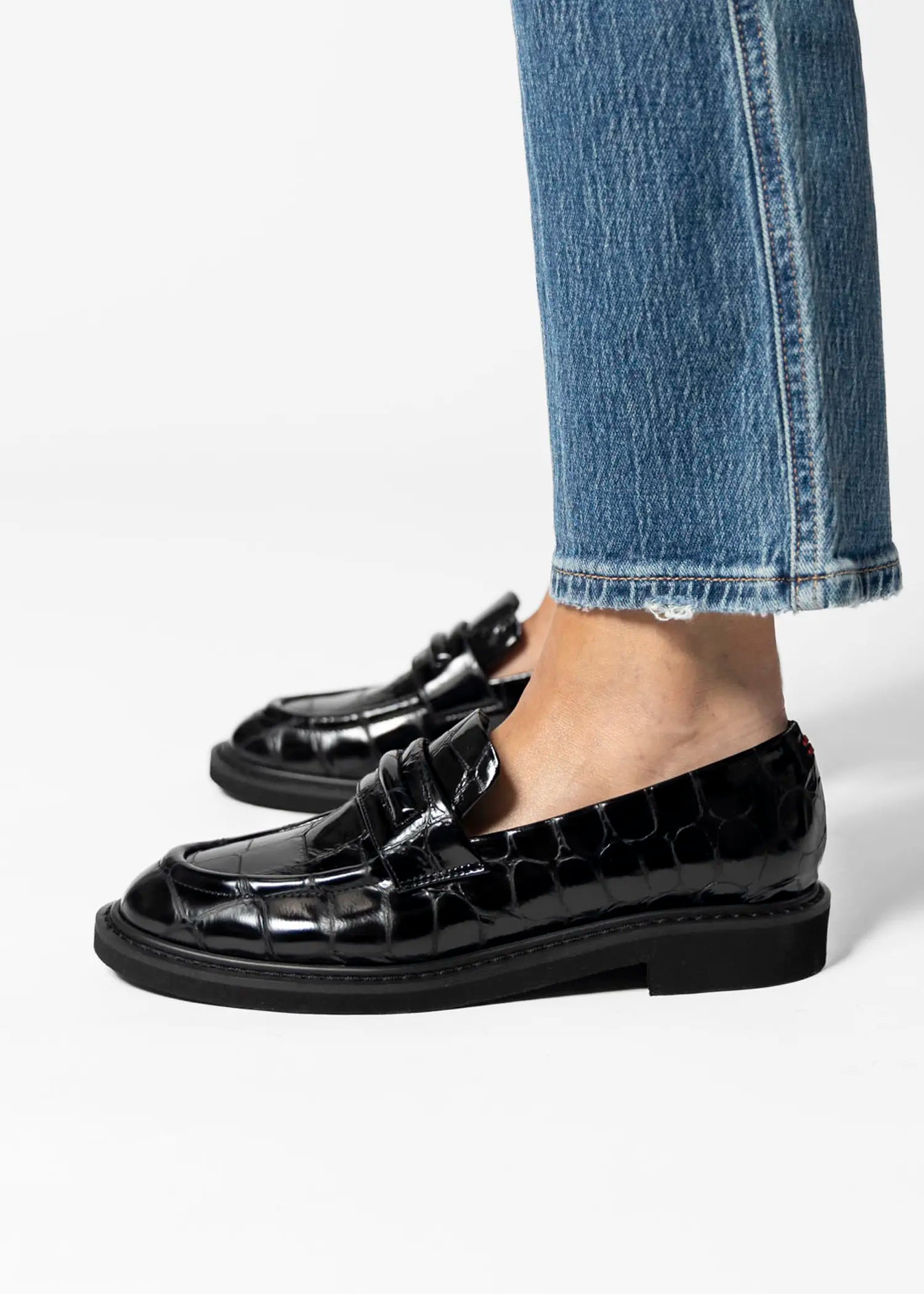 swatch_black leather loafer loafers and oxfords