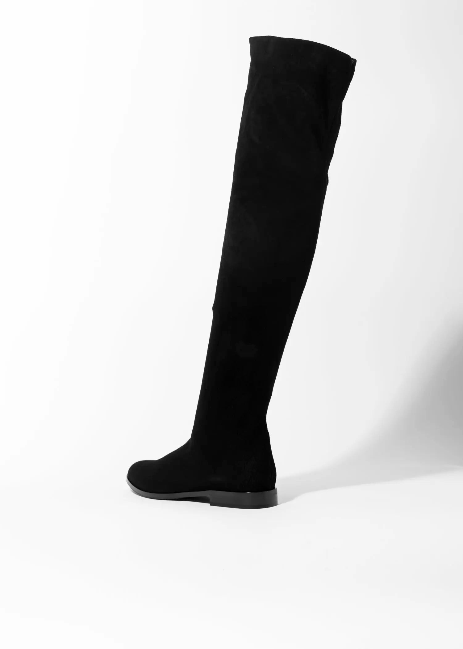 swatch_black suede over the knee suede boot boots