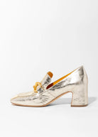 swatch_Platino Leather heeled loafer