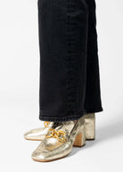 swatch_Platino Leather heeled loafer