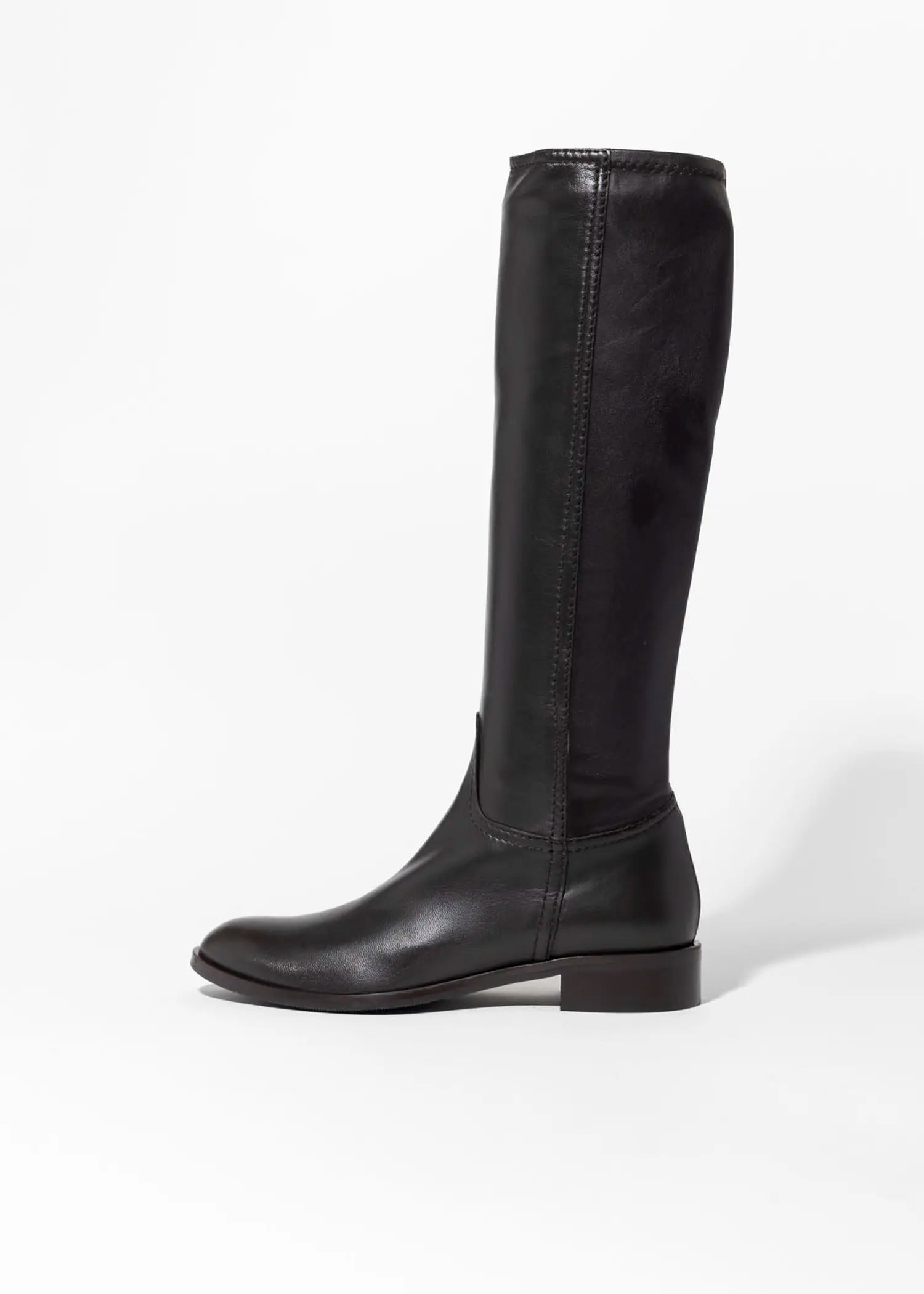 swatch_dark brown leather leather riding boot boots