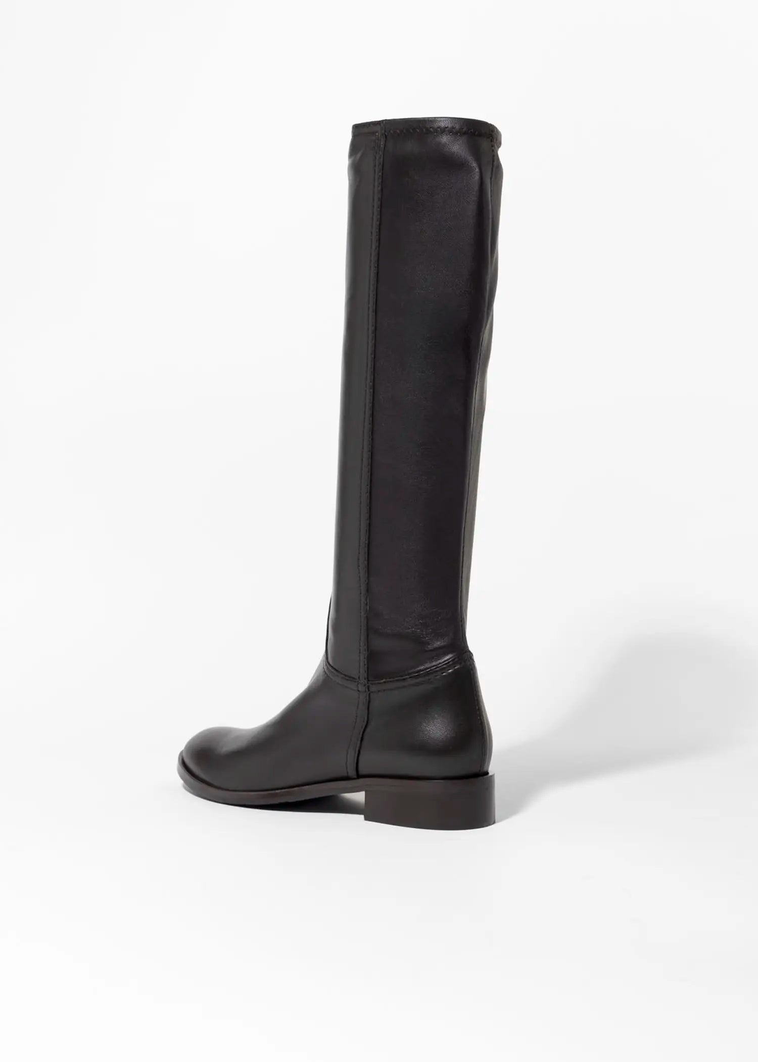 swatch_dark brown leather leather riding boot boots