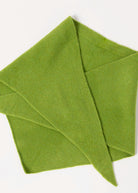 swatch_Green wool knit triangle scarf
