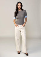 swatch_Grey central park west sienna contrast cuff sweater