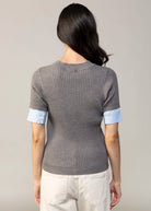 swatch_Grey central park west sienna contrast cuff sweater