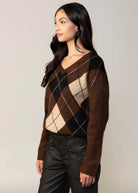swatch_Nutmeg kut from the kloth kimberly argyle sweater