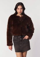swatch_Brown Gala faux fur jacket jackets