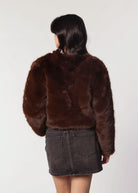 swatch_Brown Gala faux fur jacket jackets