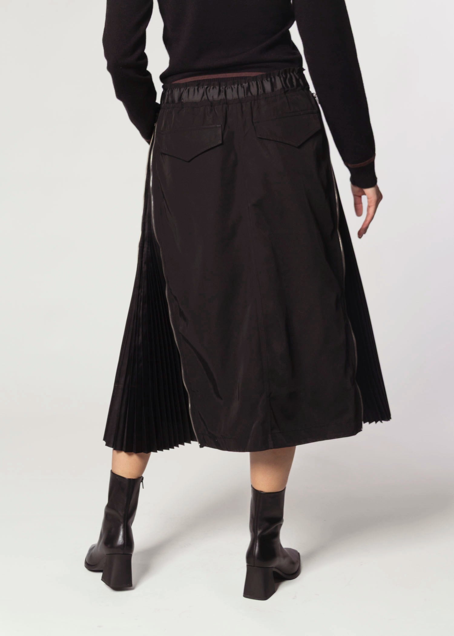 swatch_Black jelani zipper skirt 