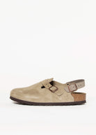 swatch_Taupe Suede birkenstock tokio clog