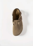 swatch_Taupe Suede birkenstock tokio clog