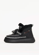 swatch_Black shearling lined bootie