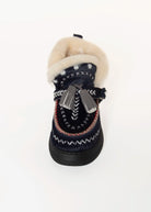 swatch_Navy shearling lined bootie